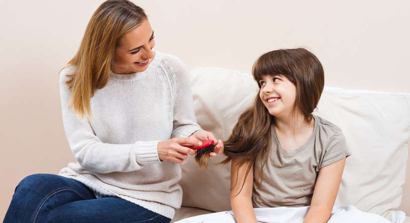 طريقة تكثيف شعر الاطفال