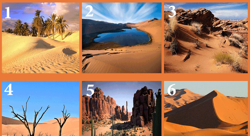 الصحراء التي ستختارنيها تكشف الكثير عن شخصيتك
