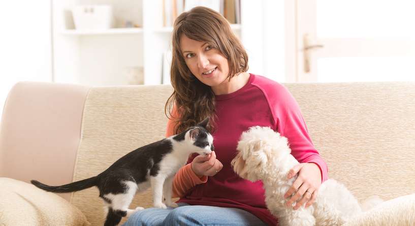 Couch, Furniture, Person