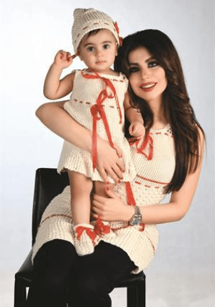 صور حليمة بولند الاولى مع ابنتها