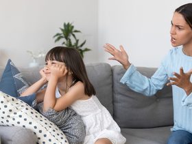 Couch, Furniture, Person